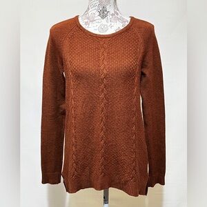 CYRUS Brown scoop neck‎ sweater size M.